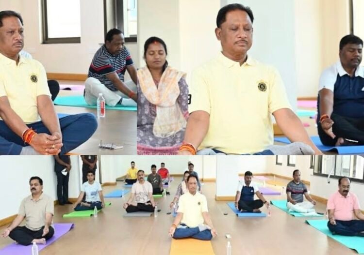 अन्तर्राष्ट्रीय योग दिवस पर मुख्यमंत्री विष्णु देव साय 21 जून को राजधानी के साइंस कॉलेज मैदान में करेंगे योगाभ्यास