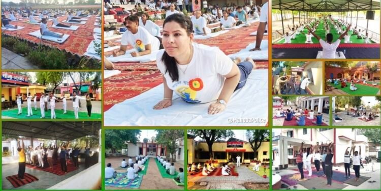 दशम् अन्तर्राष्ट्रीय योग दिवस के अवसर पर योग शिविर कार्यशाला का किया गया भव्य आयोजन