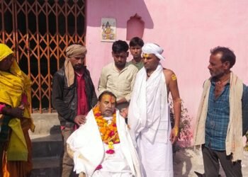 मंगल गढ़ दुर्ग के श्री बांके बिहारी जू मंदिर के महंत हुए ब्रह्मलीन