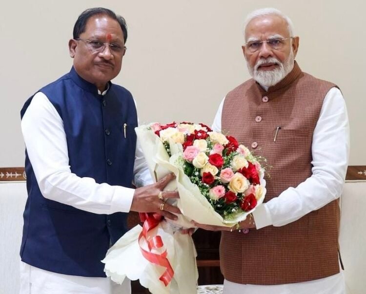 मुख्यमंत्री विष्णुदेव साय ने की प्रधानमंत्री नरेंद्र मोदी से मुलाकात, विकास कार्यों और नक्सल उन्मूलन पर हुई चर्चा