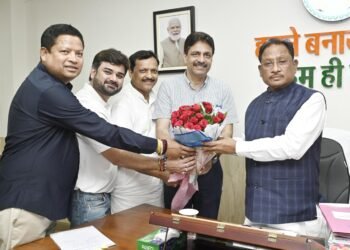 मुख्यमंत्री साय से छत्तीसगढ़ ओलम्पिक संघ के पदाधिकारियों ने की सौजन्य मुलाकात,ओलम्पिक दिवस आयोजन हेतु किया आमंत्रित