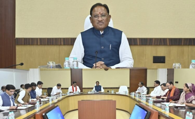 मुख्यमंत्री विष्णुदेव साय की अध्यक्षता में चल रही कैबिनेट की बैठक खत्म,कई महत्वपूर्ण निर्णय लिए गए