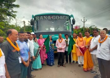 श्री रामलला एवं काशी विश्वनाथ मंदिर के दर्शन के लिए जांजगीर जिले से श्रद्धालुओं का दल रवाना