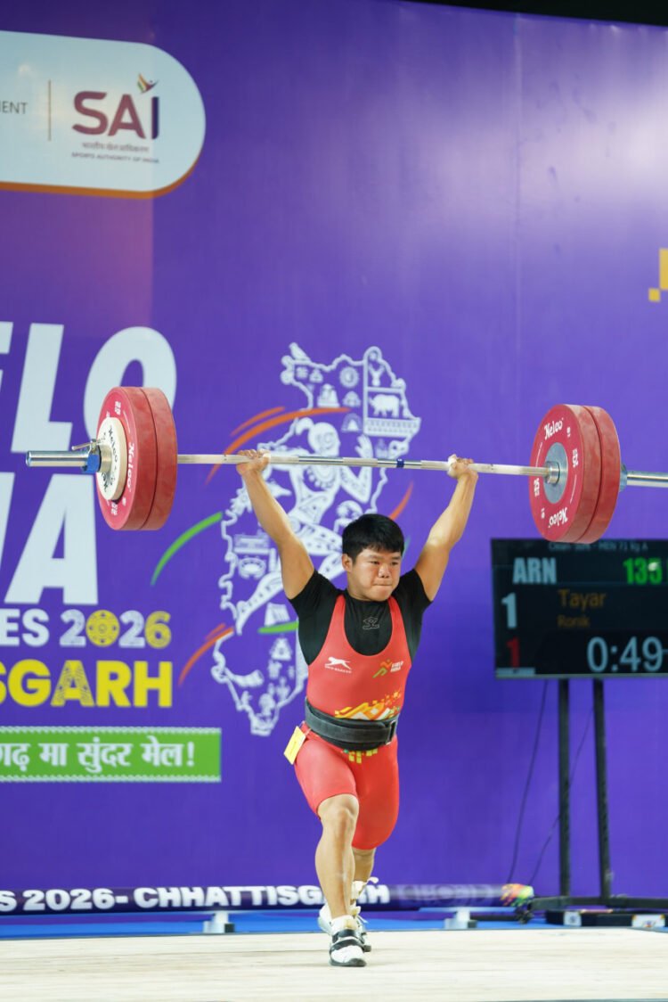 खेलो इंडिया ट्राइबल गेम्स 2026 : रायपुर में भारोत्तोलन का धमाकेदार जलवा, पूर्वाेत्तर के सितारों ने रचा इतिहास