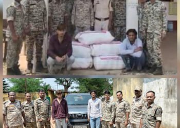 115 किलो गांजा के साथ कार सवार 2 गिरफ्तार