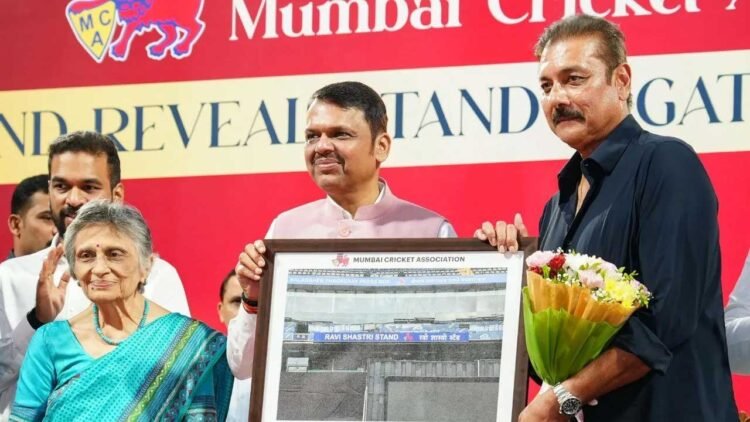 Ravi Shastri के नाम स्टैंड, तो डायना एडुल्जी और सरदेसाई के नाम पर वानखेड़े में गेट, CM फडणवीस ने किया अनावरण