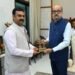 राज्यपाल श्री डेका से केन्द्रीय ग्रामीण विकास राज्य मंत्री श्री पासवान ने किया सौजन्य भेंट
