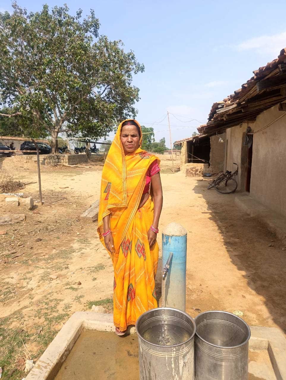 जल जीवन मिशन से ग्राम पथरी में शत-प्रतिशत घरों में पहुंच रहा नल से जल
