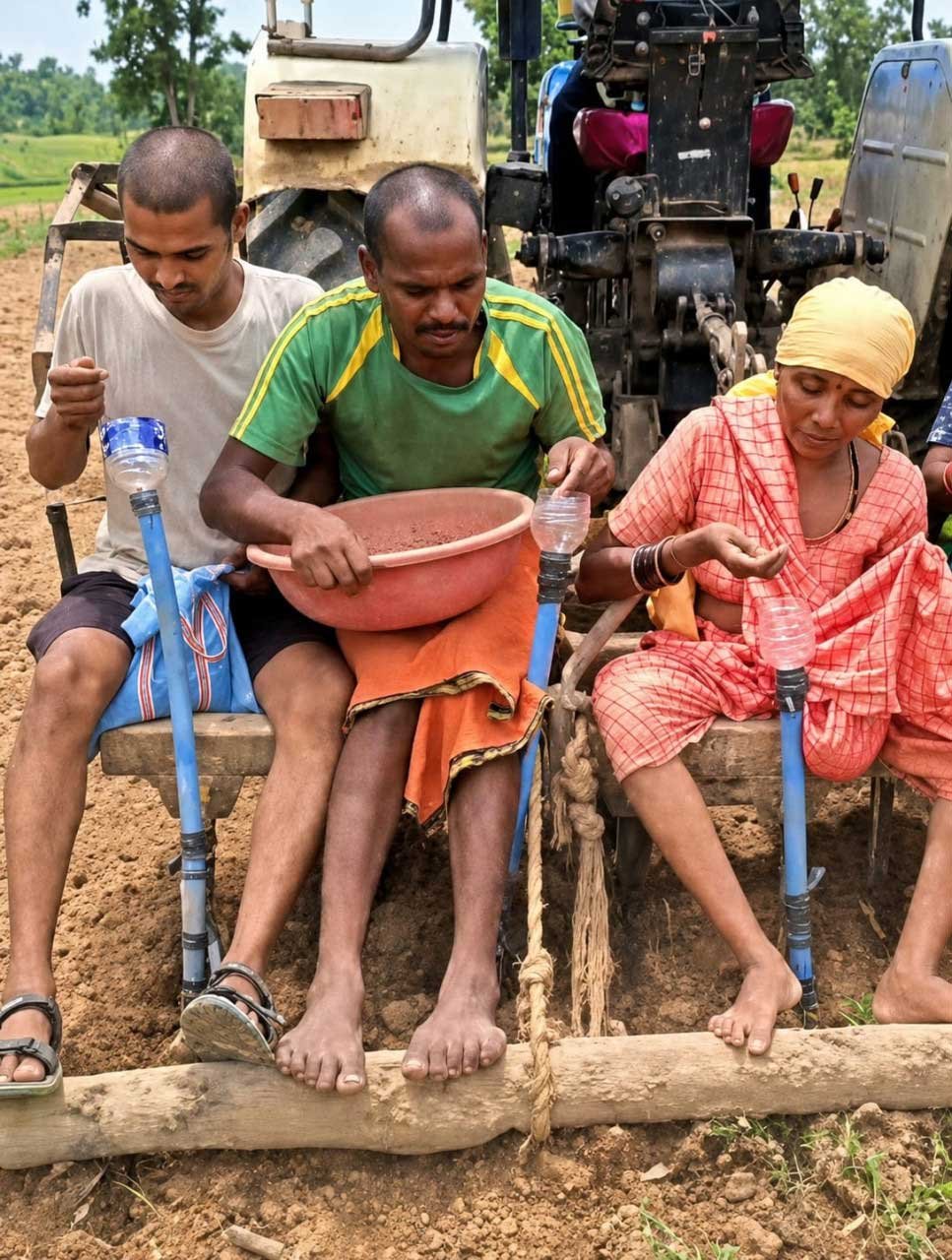 मुख्यमंत्री श्री विष्णु देव साय के कृषि नवाचार को बढ़ावा देने के संकल्प को मिली नई उड़ान, प्रगतिशील किसान भानुप्रताप ने जुगाड़ तकनीक से तैयार की सीड ड्रिल