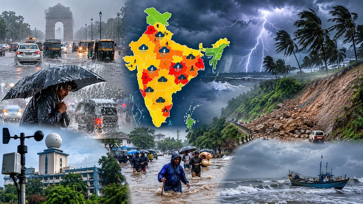 मानसून फिर हुआ सक्रिय, 17 राज्यों में तेज बारिश और आंधी का अलर्ट