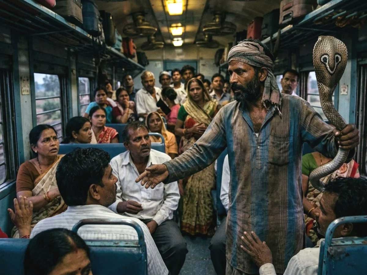 जनसेवा एक्सप्रेस में सांप लेकर घूम रहे थे सपेरे, यात्रियों से वसूल रहे थे पैसे; 6 पकड़े गए
