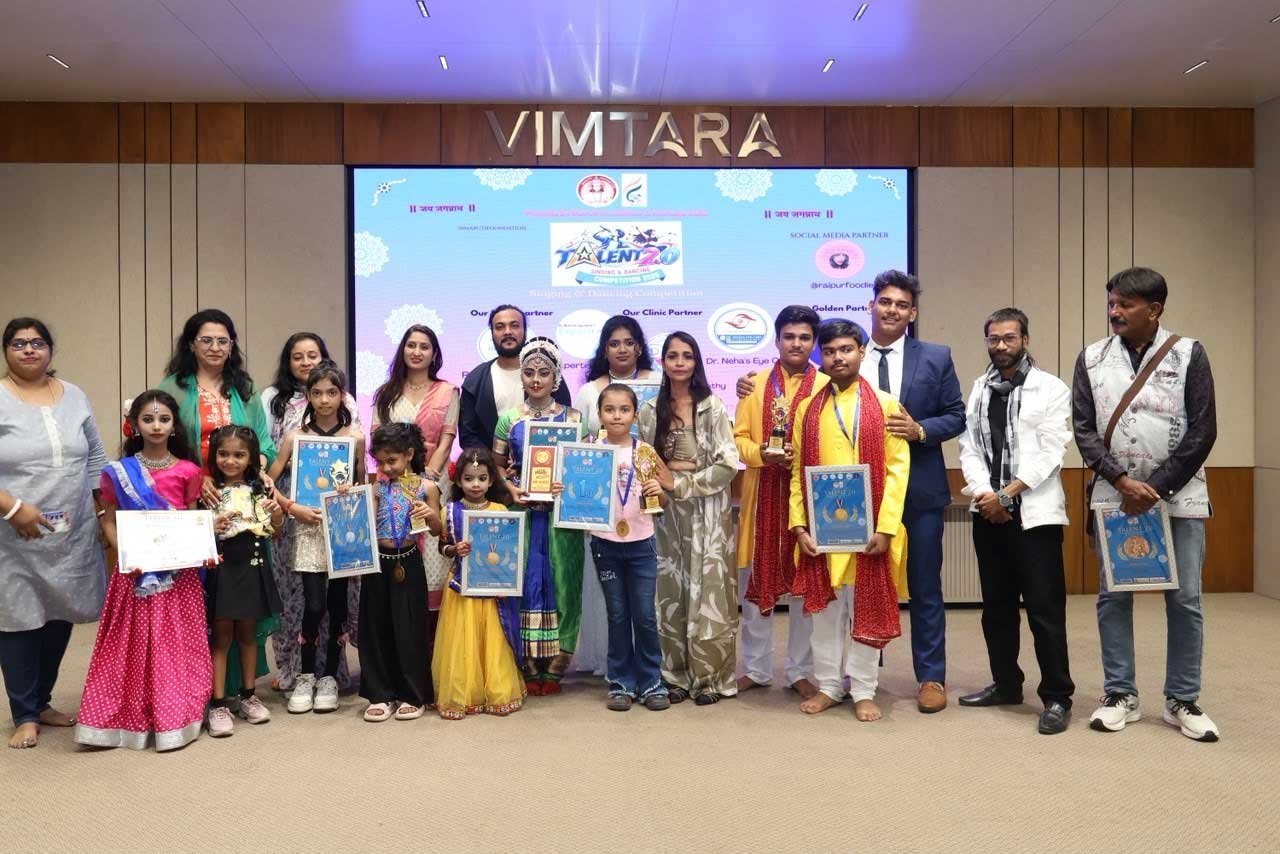 Talent 2.0: रायपुर में बच्चों ने बिखेरा हुनर का जलवा, समाजसेवियों को किया गया सम्मानित