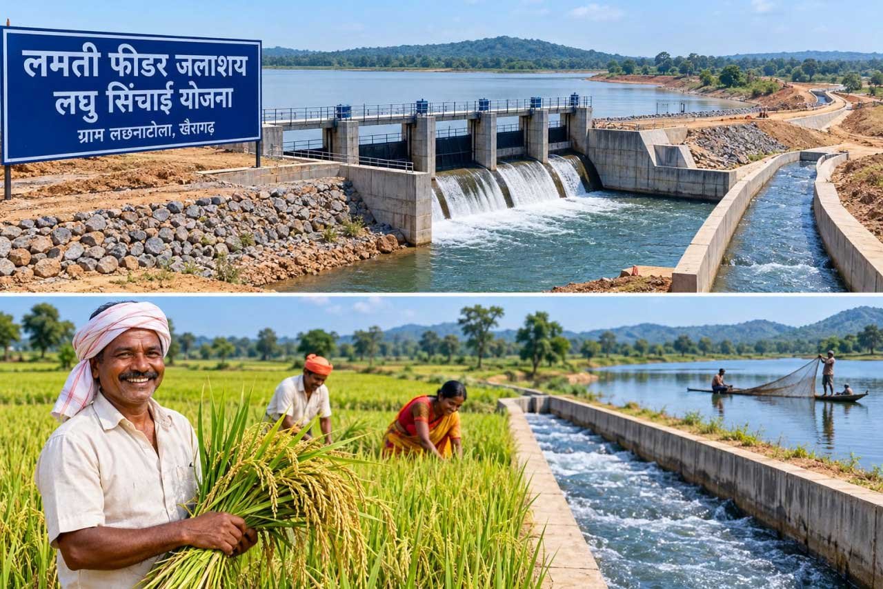  लमती फीडर जलाशय योजना से किसानों के खेतों में पहुंचेगा सिंचाई का पानी
